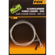 FOX Leader Fluorocarbon Előtétzsinór Fused 30lb Size:10