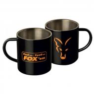 FOX Royale Stainless Black 400ml rozsdamentes acélbögre