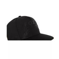 FOX black snapback baseball sapka