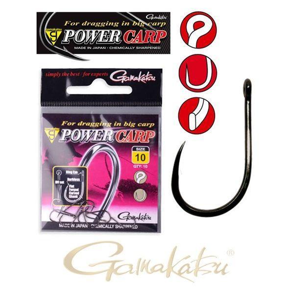 GAMAKATSU Power Carp Ring Eye BB 12-es feeder horog szakáll nélküli