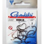 GAMAKATSU Worm39 horog plasztik csalikhoz 2-es - 12db/csomag