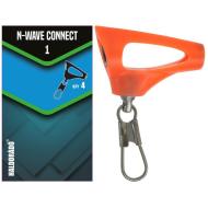 HALDORÁDÓ N-Wave connect 1 - sic betétes, erős csúszó forgó karabiner 