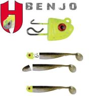 HERAKLES JIG FEJ ÓLOM BENJO JOINTED 5.5gr Chartreuse