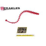 HERAKLES TREMORS WORM 6.8cm Smoked Gold/Black Flake