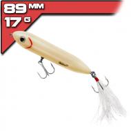 Heddon Super Spook Jr. Feather Dressed - 8,9cm/14g -  Bone