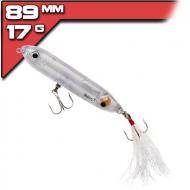 Heddon Super Spook Jr. Feather Dressed - 8,9cm/14g -  Clear