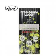 KOLPO Total Force fluorocarbon kötött horog bream 0,14mm/14