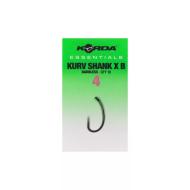 KORDA Essentials Kurv shank X barbless 4-es pontyozó horog