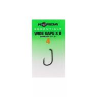KORDA Essentials Wide gape X barbless 4-es pontyozó horog