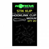 KORDA Stick-clip medium gyorskapocs 20 db