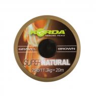 KORDA Super Natural Gravel Brown Fonott Előkezsinór 25lb