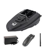 LEZITER Etetőhajó X1 GPS+4G hátrakidobós dupla etető rekeszes fekete