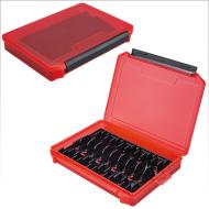 MEIHO Takoegi case L -  255x190x40mm Piros színű wobbleres doboz