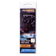 MIDDY Fast-Stop Method Barbless Hair Rig 14-es előkötött horog