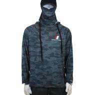 Major Craft SUN PROTECTION HOODIE UV ÁLLÓ KAPUCNIS FELSŐ 3L Dark Gray