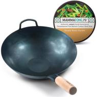 MammaFong beavatott kézzel készített lapos aljú wok 30cm