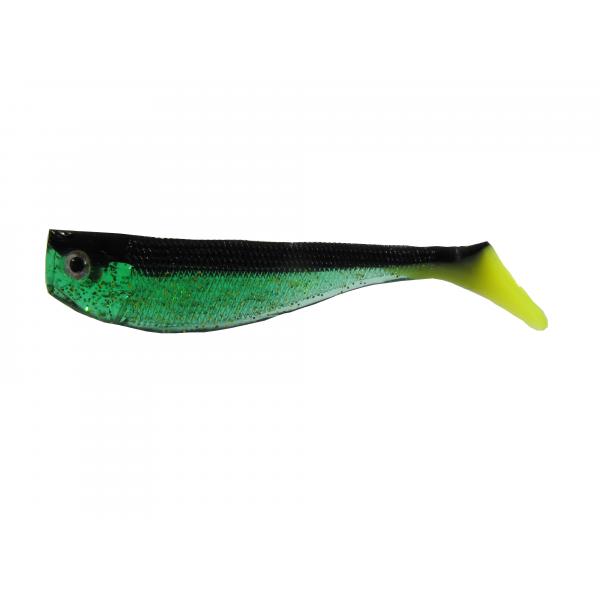 NEVIS Action Shad Gumihal 5cm - Fekete-csillámos