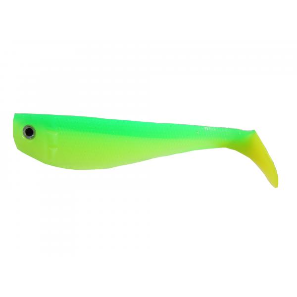 NEVIS Action Shad Gumihal 5cm - Zöld-sárga