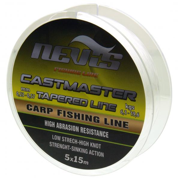 NEVIS Castmaster Tapered Line 5x15m 0,20-0,57mm - dobóelőke