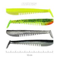 NEVIS Impulse Shad 10cm gumihal 4 színben, Clear water, dark water mix