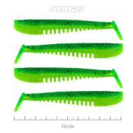 NEVIS Impulse Shad 10cm zöld flitter gumihal (4 db / cs) 