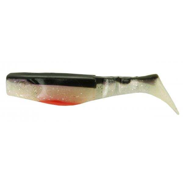 NEVIS Vibra Shad Gumihal 5cm - Fekete-ezüst-piros