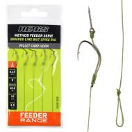 NEVIS feeder fonott előke pellet horoggal csalitüskével 10-es