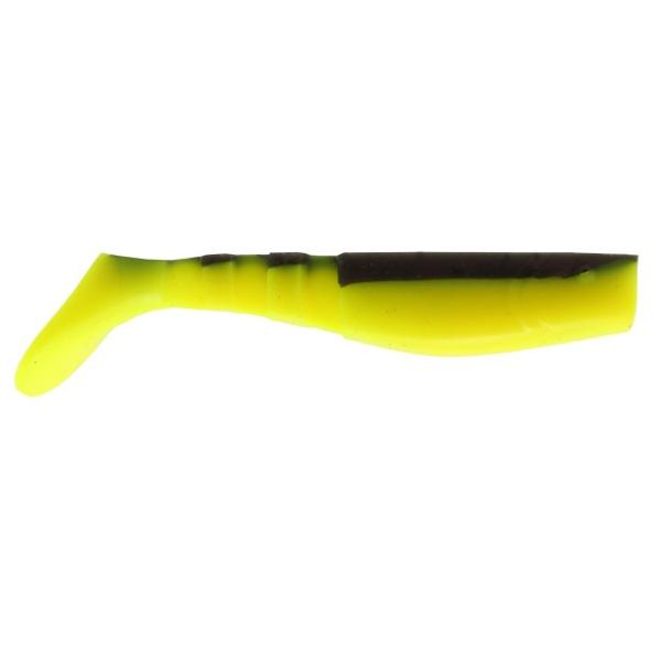 NEVIS Vibra shad gumihal 7cm / fekete - citromsárga