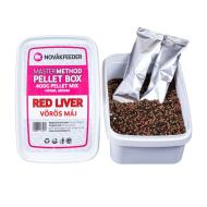 NOVÁKFEEDER Master method pellet box 400gr vörös máj