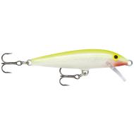 RAPALA Original Floater - 13cm/7g Silver Fluorescent Chartreuse F13SFC