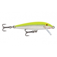 RAPALA Original Floater 9cm/5g Silver Fluorescent Chartreuse F09SFC