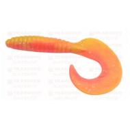 RAPTURE Fun Tail Grub 8.5cm red flame yelow plasztik csali