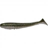 RAPTURE Ribbed Swing Shad 4cm smoke green 14db plasztik csali