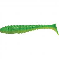 RAPTURE Ribbed Swing Shad 9,5cm green lime 7db plasztik csali