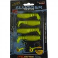 RAPTURE Slugger Shad Set 55 Neon Yellow 4+2db/csg, műcsali szett