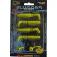 RAPTURE Slugger Shad Set 55glowing 4+2db/csg, műcsali szett