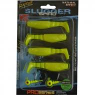 RAPTURE Slugger Shad Set 75 Neon Yellow 4+2db/csg, műcsali szett