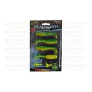 RAPTURE Slugger Shad Set 75 lime Yellow 4+2 db/csg, műcsali szett