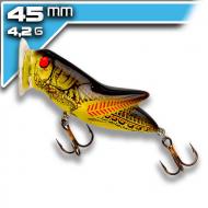 REBEL Crickhopper popper- Yellow/Black Back 4,5cm/4,2g