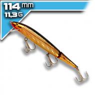 REBEL Jointed Minnow - Gold/Black 11,5cm/11g kétrészes wobbler