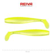 REIVA Flat Minnow shad 18cm 2db/cs (Flash Lemonade)
