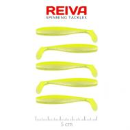 REIVA Flat Minnow shad 5cm flash lemonade