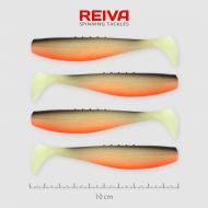 REIVA Flat minnow shad 10,0cm fehér-fekete-piros