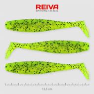 REIVA Flat minnow shad 12,5cm zöld-flitter