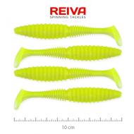 REIVA Zander Power Shad 10cm 4db/cs fluozöld gumihal