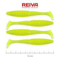 REIVA Zander Power Shad 10cm 4db/cs fluozöld gumihal