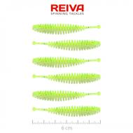 REIVA tiny worm 6cm flash chartreuse