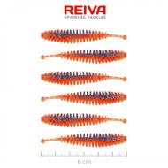 REIVA tiny worm 6cm orange disco