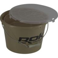 ROK 25l-es vödör szett (vödör, fedő, tál) zöld