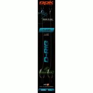 ROK D-RIG Curve Shank - 2db/csomag - előkötött horog - 4 - 0,40mm